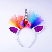 Lade das Bild in den Galerie-Viewer, 2x Halloween Xmas Christmas gifts decoration Children&#39;s Unicorn Headband
