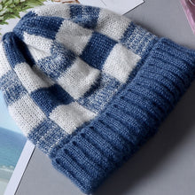 Load image into Gallery viewer, Warm Winter Knit Beanie Hats Fashion Color Contrast Plaid Autumn and Winter New Cute Men and Women Ear Protection Wool Unisex
