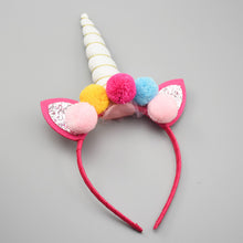 Lade das Bild in den Galerie-Viewer, 2x Halloween Xmas Christmas Gifts Decoration Unicorn Headband Hair Accessories
