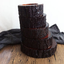 Load image into Gallery viewer, Ashtray Bark Solid Wood  Business Gift  Restaurant Company Gift Wooden s Lettering Ashtray
