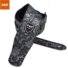Load image into Gallery viewer, Wear-Resistant Guitar Strap Pu Embossed Bass Strap
