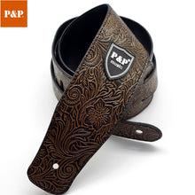 Load image into Gallery viewer, Wear-Resistant Guitar Strap Pu Embossed Bass Strap
