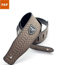 Load image into Gallery viewer, Wear-Resistant Guitar Strap Pu Embossed Bass Strap
