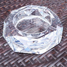 Load image into Gallery viewer, Ashtray Large Octagonal Crystal    Engraved Glass  Company Gift Ashtray
