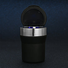 Load image into Gallery viewer, Ashtray Multifunctional Stainless Steel Metal Liner LED Removable Washable Car Supplies Creative

