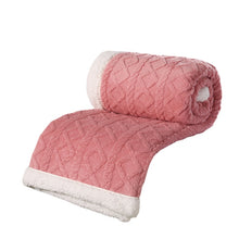 Load image into Gallery viewer, Taffon Cashmere Thickened Autumn and Winter Air Conditioning Blanket Jacquard Comfortable Cotton Velvet Cover Blanket
