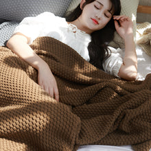 Load image into Gallery viewer, Tassel Knitted Ball Blanket Wool Blanket Air Conditioner Nap Blanket Shawl Blanket Sofa Casual Blanket
