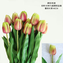 Load image into Gallery viewer, 10PCs Pu Tulip Artificial Fake Flower Plants Home Decoration Wedding Bouquet
