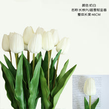 Load image into Gallery viewer, 10PCs Pu Tulip Artificial Fake Flower Plants Home Decoration Wedding Bouquet
