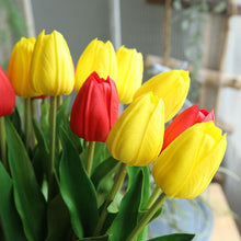 Load image into Gallery viewer, 10PCs Pu Tulip Artificial Fake Flower Plants Home Decoration Wedding Bouquet
