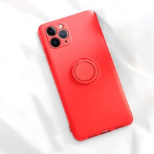 Lade das Bild in den Galerie-Viewer, Solid Color Silicone Ring Bracket Phone Case for iPhone 13 Pro Max

