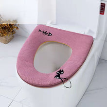 Load image into Gallery viewer, 3pcs Toilet Seat Cover Pads Household Waterproof     Universal Zipper  Washer Heater Band

