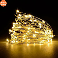 Load image into Gallery viewer, 3/4/5m Copper Wire LED String Holiday Lighting Fairy Garland Christmas Tree Wedding Party Decoration
