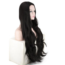 Lade das Bild in den Galerie-Viewer, Elegant Women Wig Extra Long Black fiber Wig W443
