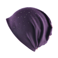 Lade das Bild in den Galerie-Viewer, Warm Winter Knit Beanie Hats Women's  Drilling Sleeve Cap Solid Color Confinement Unisex
