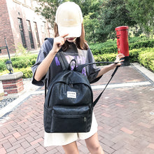 Load image into Gallery viewer, Backpack Schoolbag New Men's and Women's Large Capacity Rhombus  Junior High School Student Campus  Chic Hong Kong Style
