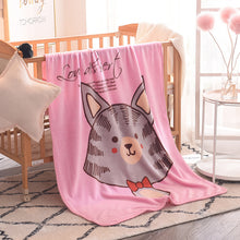 Lade das Bild in den Galerie-Viewer, Children's Blanket Single Layer &amp; Thin Cartoon Flannel Blanket Kindergarten Four Seasons Cover Blanket
