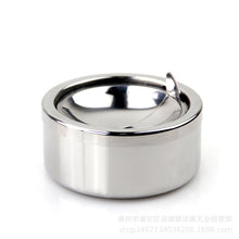 Load image into Gallery viewer, Ashtray Stainless Steel Bronze  Lid Advertising KTV Logo Ashtray
