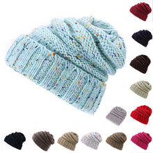 Load image into Gallery viewer, Warm Winter Knit Beanie Hats Supply European and American Clothing Woolen Cap Unisex
