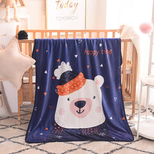 Lade das Bild in den Galerie-Viewer, Children's Blanket Single Layer &amp; Thin Cartoon Flannel Blanket Kindergarten Four Seasons Cover Blanket

