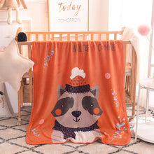 Lade das Bild in den Galerie-Viewer, Children's Blanket Single Layer &amp; Thin Cartoon Flannel Blanket Kindergarten Four Seasons Cover Blanket
