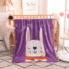 Lade das Bild in den Galerie-Viewer, Children's Blanket Single Layer &amp; Thin Cartoon Flannel Blanket Kindergarten Four Seasons Cover Blanket
