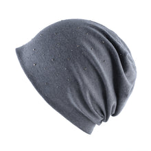 Lade das Bild in den Galerie-Viewer, Warm Winter Knit Beanie Hats Women's  Drilling Sleeve Cap Solid Color Confinement Unisex
