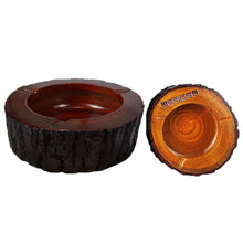 Load image into Gallery viewer, Ashtray Bark Solid Wood  Business Gift  Restaurant Company Gift Wooden s Lettering Ashtray
