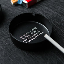 Load image into Gallery viewer, Ashtray Metal Circle Stainless Steel Restaurant Bar KTV Creative Funny Ashtray
