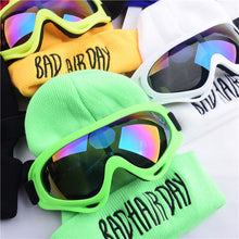 Load image into Gallery viewer, Warm Winter Knit Beanie Hats Korean Same Style Men 'S And Women 'S Embroidered Glasses Wool Couple Unisex
