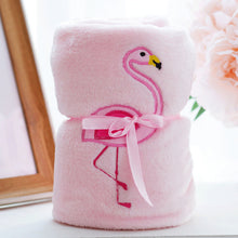 Load image into Gallery viewer, Blanket Flamingo Gift Blanket Double-Sided Flannel Air Conditioning Blanket Gift
