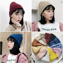 Load image into Gallery viewer, Warm Winter Knit Beanie Hats Women's Winter Men's Autumn and Winter Wool Keep Warm Plush Pullover Unisex
