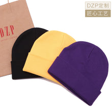 Load image into Gallery viewer, Warm Winter Knit Beanie Hats Women Male Korean Style Autumn and Winter Earflaps Slipover Simple Wool Unisex
