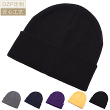Load image into Gallery viewer, Warm Winter Knit Beanie Hats Women Male Korean Style Autumn and Winter Earflaps Slipover Simple Wool Unisex
