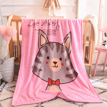 Load image into Gallery viewer, Flannel Children's Blanket Double-Layer Thickened Cloud Blanket Cartoon Coral Fleece Blanket
