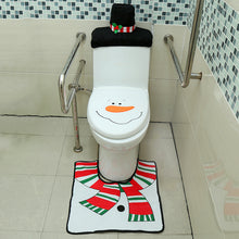 Load image into Gallery viewer, 3pcs Toilet Seat Cover Pads Christmas    Three-Piece Set Multi-Style Christmas Hotel Decoration
