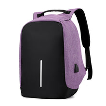 Lade das Bild in den Galerie-Viewer, Backpack Waterproof Nylon Computer Bag USB Charging   College Students Bag

