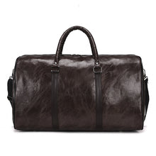 Lade das Bild in den Galerie-Viewer, New Pu Retro Short Business Trip Luggage Bag Large Capacity Lightweight Tote
