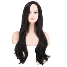 Lade das Bild in den Galerie-Viewer, Women Wig Chemical Fiber Black Long Curly Hair Headgear W318
