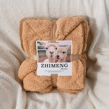 Load image into Gallery viewer, Fleece Blanket Winter Thickened Double Layer Thermal Blanket Winter Leisure Blanket
