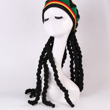 Load image into Gallery viewer, Halloween Xmas Christmas Gifts Decoration Cos Wig Braid Straw Hat Beret Dreadlocks
