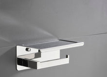 Lade das Bild in den Galerie-Viewer, 304 Stainless Steel Punch-Free Toilet Tissue Holder  Phone Holder Wall-Mounted
