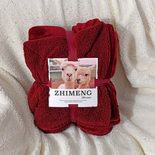 Load image into Gallery viewer, Fleece Blanket Winter Thickened Double Layer Thermal Blanket Winter Leisure Blanket
