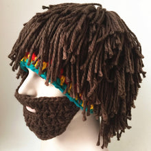 Load image into Gallery viewer, Halloween Xmas Christmas Gifts Decoration Handmade Knitted Wig Woolen Cap
