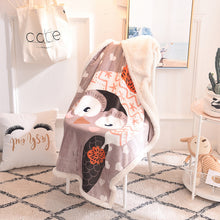 Lade das Bild in den Galerie-Viewer, Double Layer Thickened Cartoon Lambswool Flannel Children's Blanket Baby Blanket Gift Blanket
