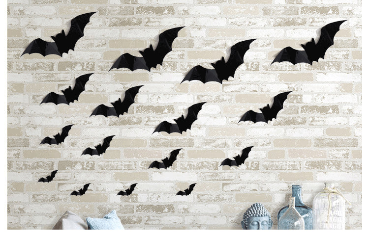 32pcs/Set Halloween Decoration PVC 3D the Bat