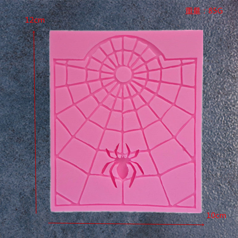 2x Halloween Xmas Christmas Gifts Decoration Baking Spider Silicone Mold