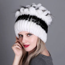Load image into Gallery viewer, Warm Winter Knit Beanie Hats  Wool Woven Thickened Autumn and Winter Warm Colorful Unisex

