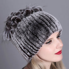 Load image into Gallery viewer, Warm Winter Knit Beanie Hats  Wool Woven Thickened Autumn and Winter Warm Colorful Unisex

