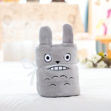 Lade das Bild in den Galerie-Viewer, Cartoon Animal Roll Carpet Creative Flannel Doll Blanket Air Conditioning Blanket Gift Blanket
